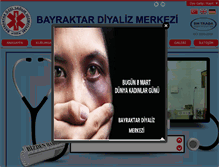 Tablet Screenshot of bayraktardiyaliz.com